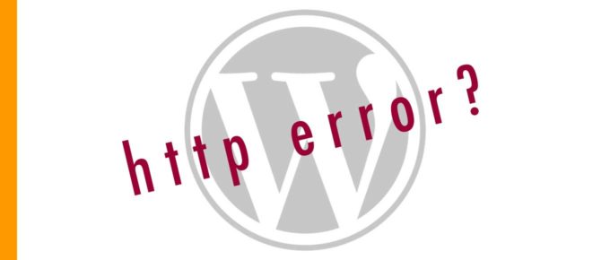 WordPress http error uploading photos