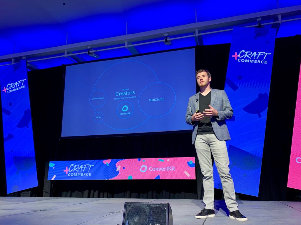 ConvertKit CEO Nathan Barry at Craft+Commerce